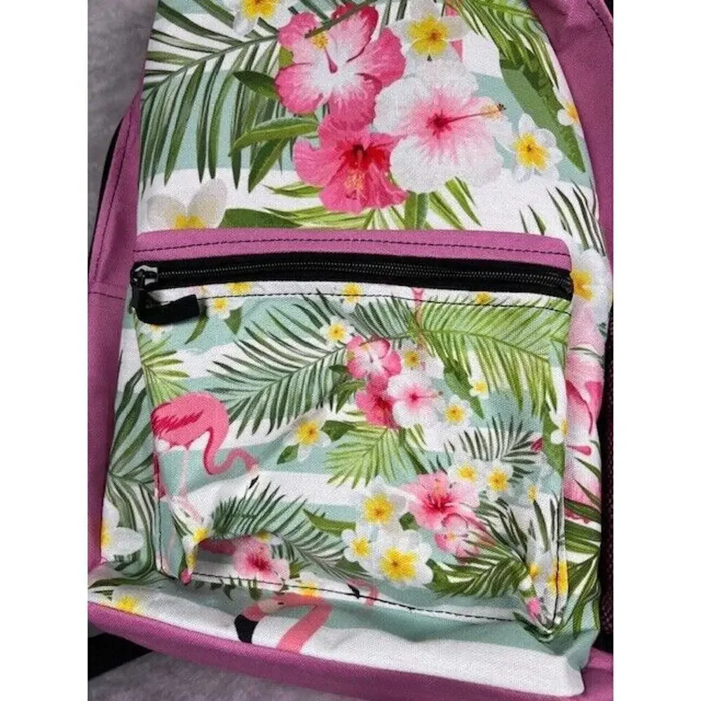 OOAK Backpack for School/Travel and Work with Padded Comfort, Pink Floral
